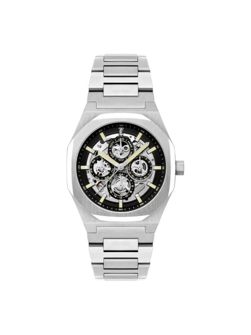 NWT Thomas Earnshaw Drake Triple Calendar Black Dial Men's Watch